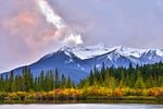 banff, banff national park, vermilion lakes, mountains, autumn, landscape, canadian rockies, sky, outdoors, sunset, autumn colors, canadian landscape, scene, forest, canadian national parks, nature, spring colors, silence