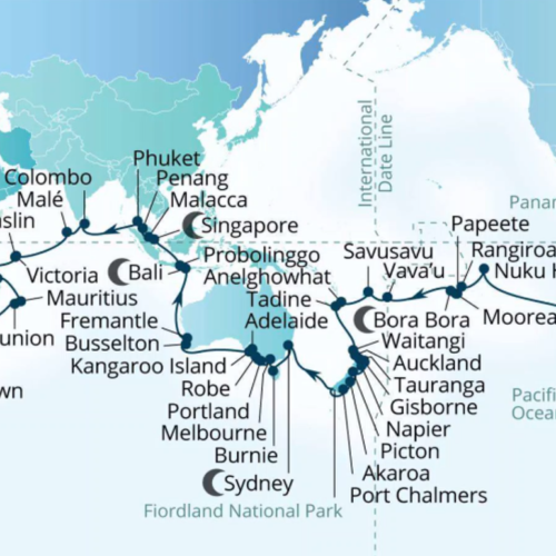 138-Day 2029 World Cruise — Seabourn Quest, Miami to Lisbon